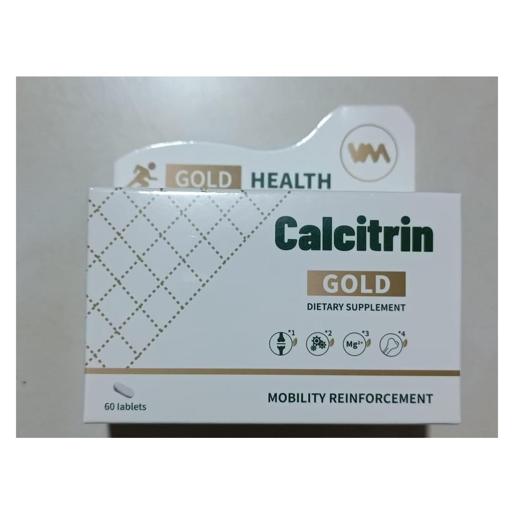 MXZ Calcitrin Gold packaging display for convenient daily use.