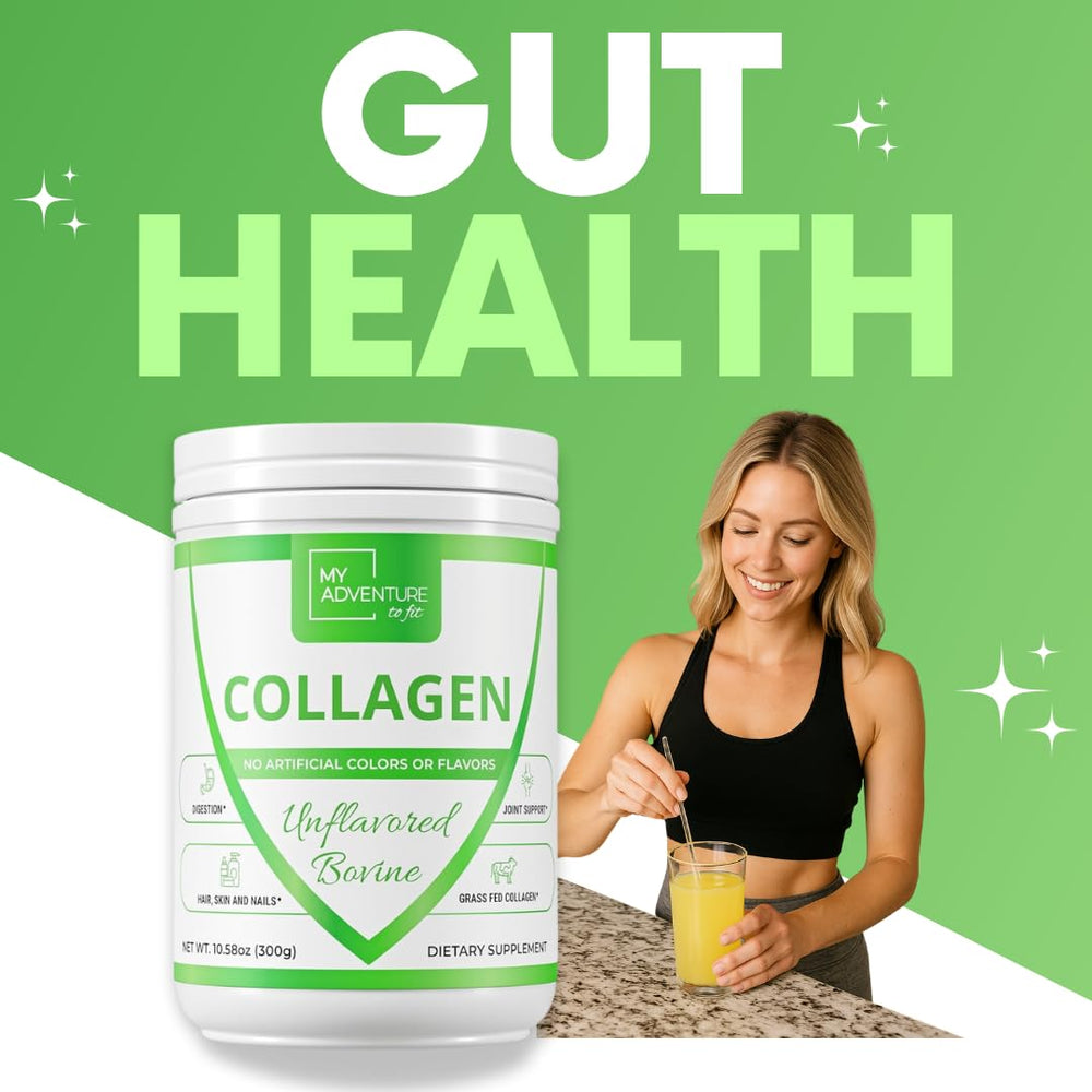 My Adventure to Fit Collagen dissolves easily in water or tea.
