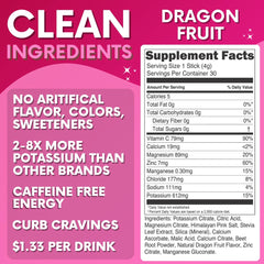 My Adventure to Fit dragon fruit electrolytes stick powder dissolving in water
