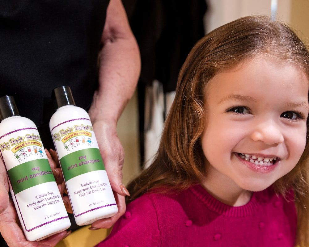 My Hair Helpers classroom outbreak context with hair care routine.