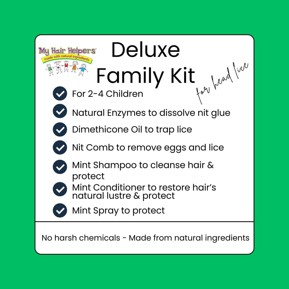 MY HAIR HELPERS foam enzyme mousse for easy lice coverage