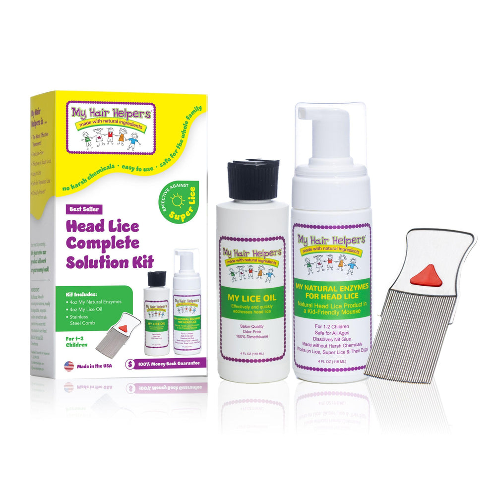 My Hair Helpers stainless steel lice comb for smooth glide and thorough removal