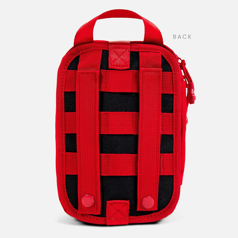 Red kit color helps visibility when you need it quickly.