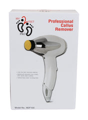 My2Feet callus remover speed dial for customizable exfoliation.