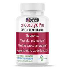 MYBODYRX Endocalyx Pro bottle on shelf supports convenient daily vascular health routines