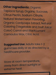 MYCOMedix Cordyceps gummy daily-dose format for easy routines
