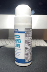Compact Myderm bottle packaging ideal for travel and care.