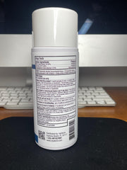 Angled spray illustration for easy, touch-free application in a compact pack.