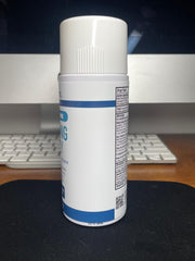 Made in the USA badge on Myderm Numbing Spray packaging.