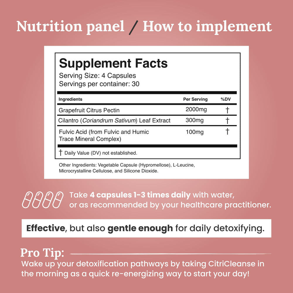 Myers Detox CitriCleanse cilantro ingredient for gentle detox support.