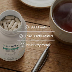MyGevity NMN 500mg packaging displaying 60 capsules count
