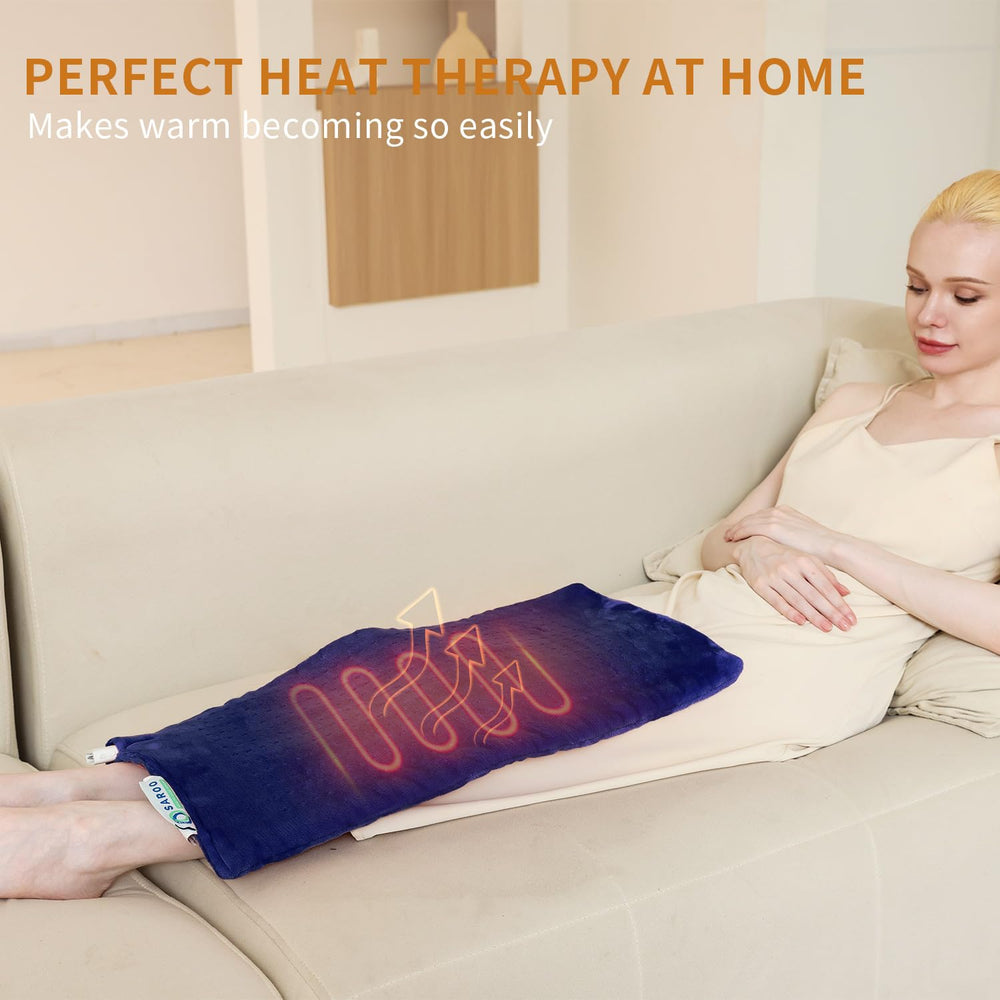Myiosus massaging weighted heating pad 6 massage options for customizable relief.