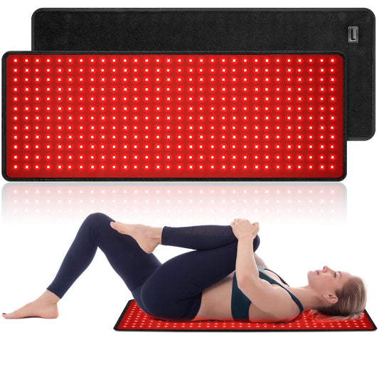 Myipyi red light therapy belt showing full back coverage for targeted comfort