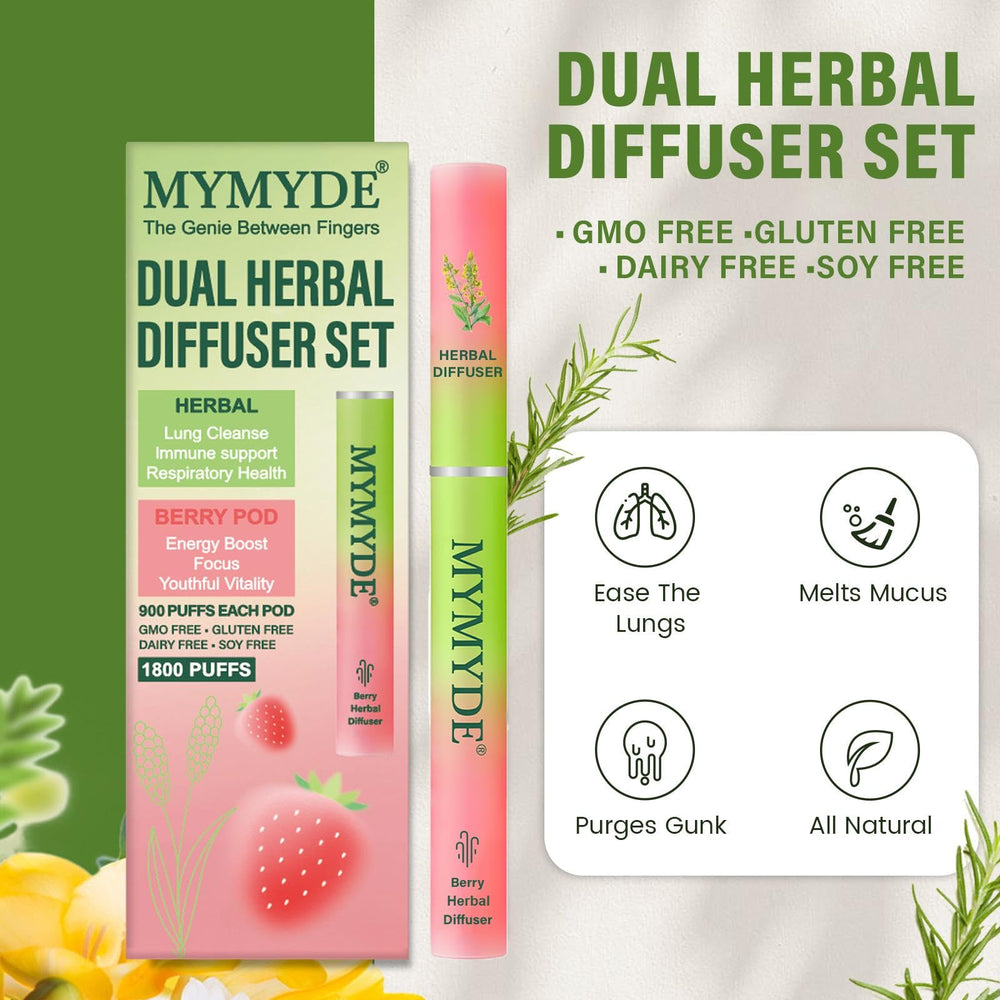 MYMYDE Mullein Diffuser Pen strawberry flavor ideal for yoga sessions.