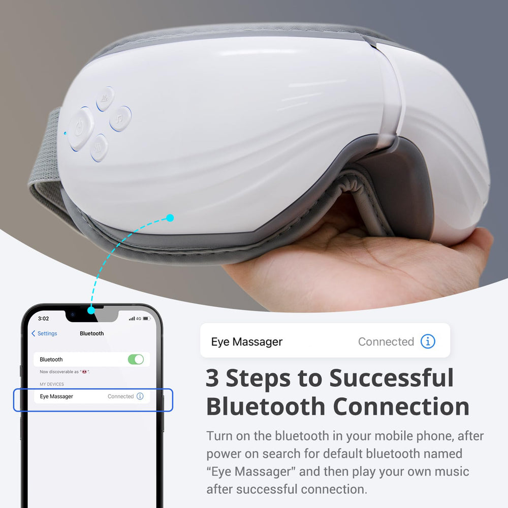 Mynt Eye Massager voice announcement guides session transitions.
