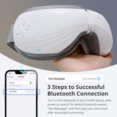 Mynt Eye Massager voice announcement guides session transitions.