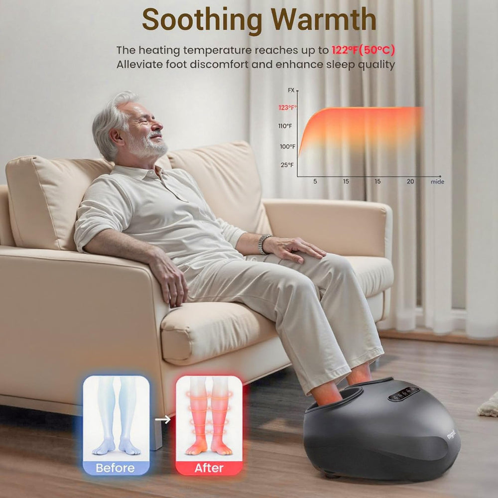Mynt Shiatsu Foot Massager air compression supports the arches