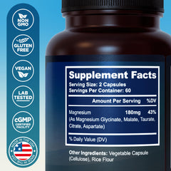 MyoActivo capsules close-up highlighting five chelated magnesium forms for high absorption.