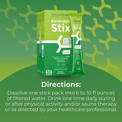 MYOXCIENCE Electrolyte STIX ingredients closeup with real salt and creatine.
