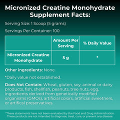 MYOXCIENCE creatine scoop showing 5 g measurement for consistent dosing