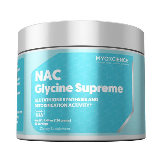 MYOXCIENCE NAC Glycine Supreme, bote elegante, apoyo antioxidante para el día a día