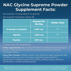 MYOXCIENCE NAC Glycine Supreme, scoop incluido, preparación nocturna rápida