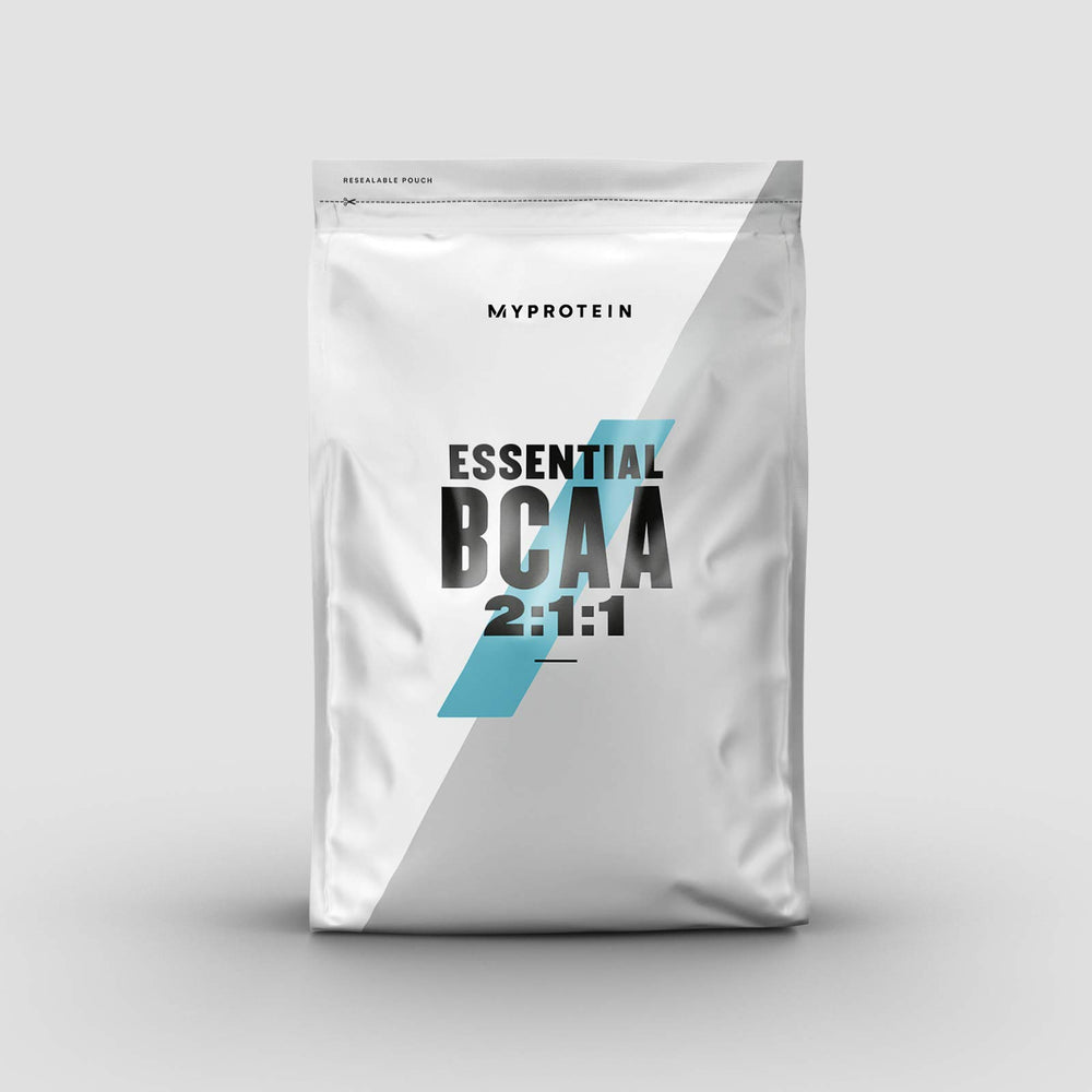 Myprotein BCAA 2:1:1 Blue Raspberry bottle pour supports workout recovery and endurance