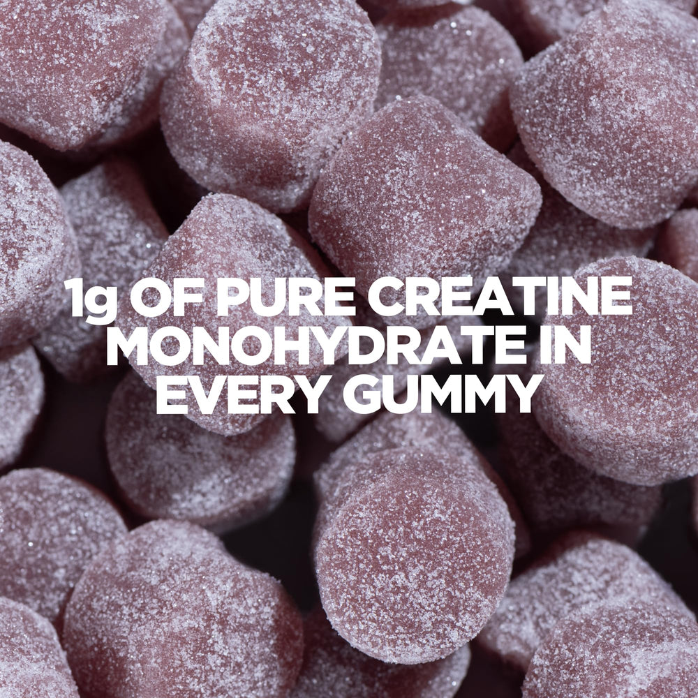 Myprotein Creatine Gummies Lemon bottle highlighting flavor option