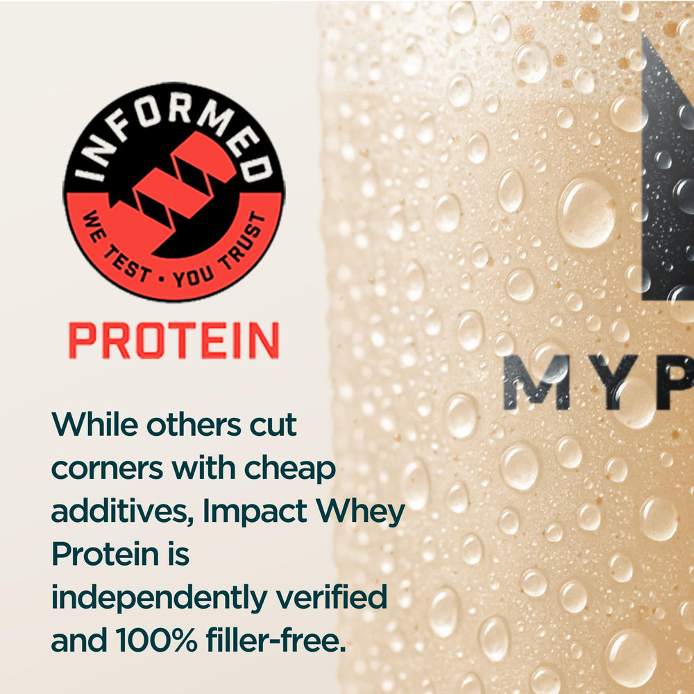 Myprotein Impact Whey Isolate Cookies & Cream tub lid close-up