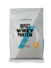 Myprotein Impact Whey Salted Caramel tub with protein for daily muscle support.
