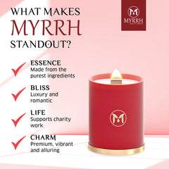 Myrrh Bliss of Essence room ambience with warm, inviting fragrance