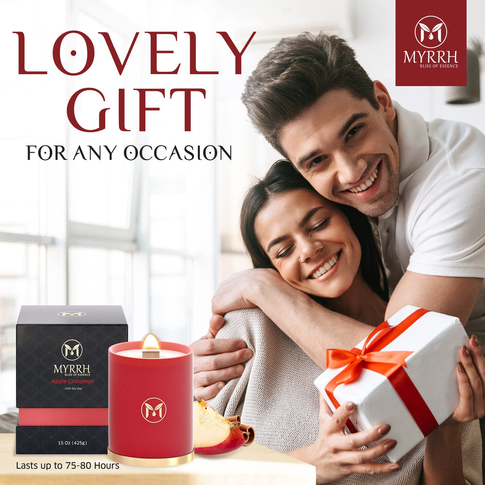Myrrh Bliss of Essence natural soy wax supports long-lasting aroma
