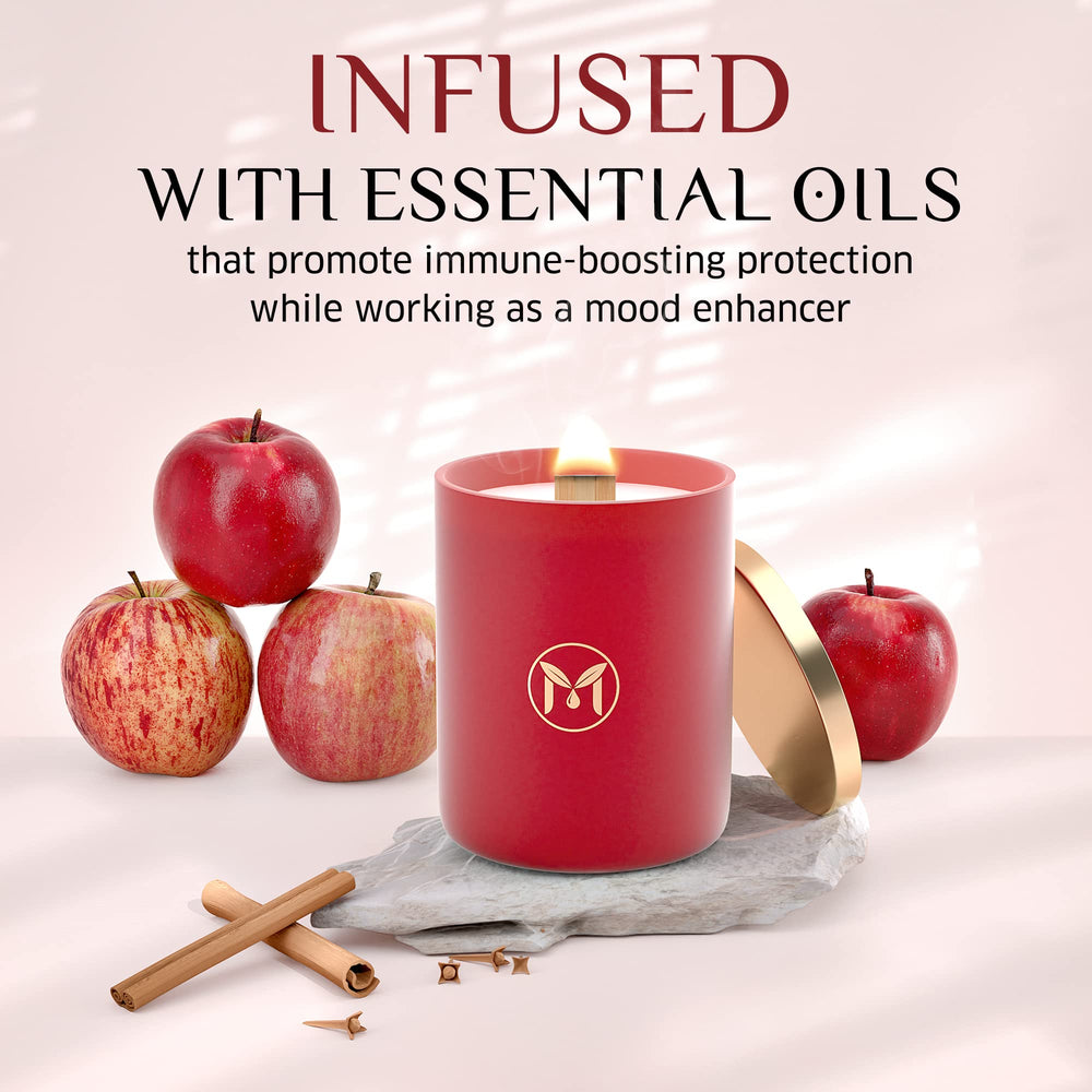 Myrrh Bliss of Essence wooden wick crackle adds a warm fireside atmosphere