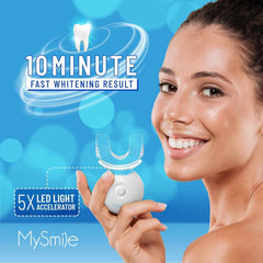 MySmile Made in USA seal on packaging for trusted at-home whitening.