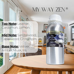 Mystic Romance My Way Zen diffuser setup in a cozy living room.