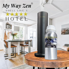 Mystic Romance My Way Zen ingredient label emphasizes natural diffuser blend.