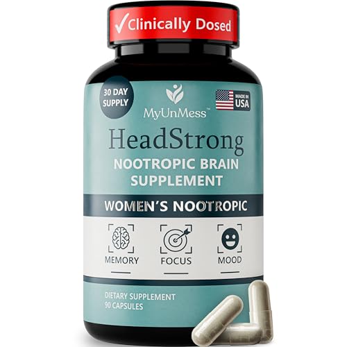 MyUnMess HeadStrong bottle front view for daily cognitive support