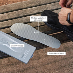 Naboso Neuro Sensory Insole arch area for balanced weight distribution.