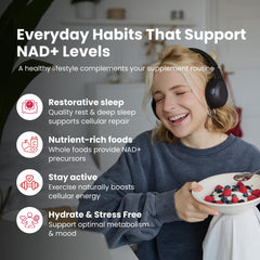GMP-certified seal visible on the NAD Plus Revive box.