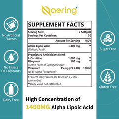 Close-up of Naering label highlights the high-dose 1400mg formula.
