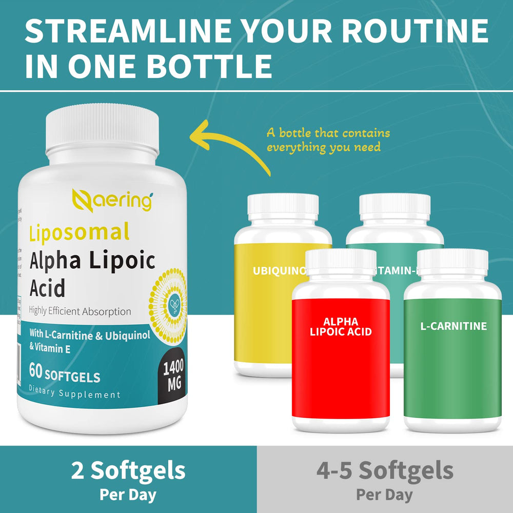 Naering liposomal formula on desk ready for daily use.