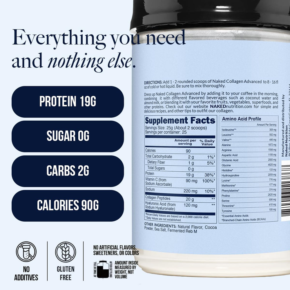Collagen Advanced being stirred into a tea or shake for daily protein.