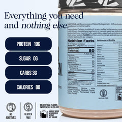 NAKED hydrolyzed collagen powder serving scoop for easy mixing