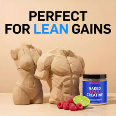NAKED Lean Creatine HCl mixing glass ready for routine use