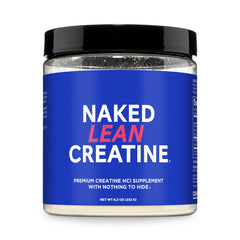 NAKED Lean Creatine HCl powder bottle for lean gains with clean ingredients