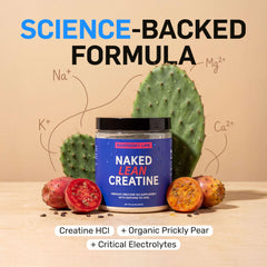 NAKED Lean Creatine HCl scoop dispensing for easy, precise dosing