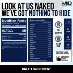 NAKED Marine Collagen powder mixing into a shake shows simple daily integration