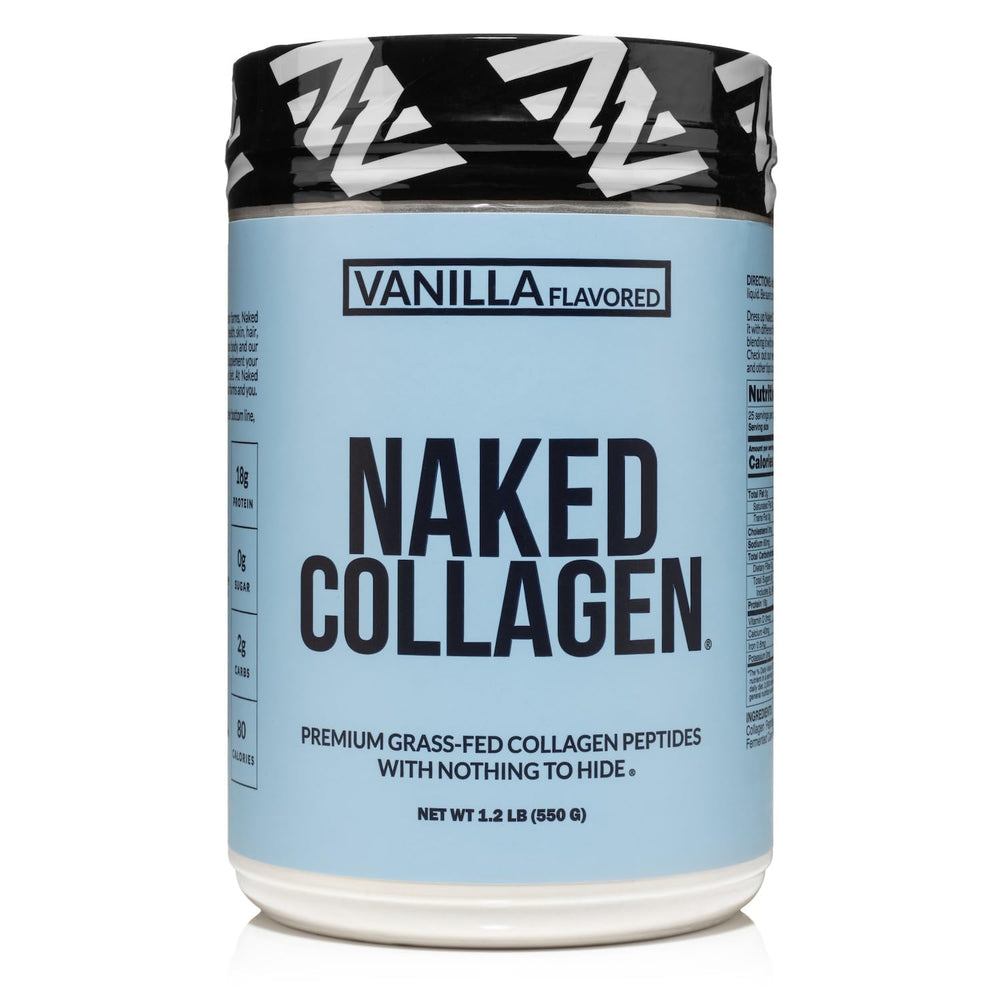 NAKED Vanilla Collagen bottle, ideal for morning coffee