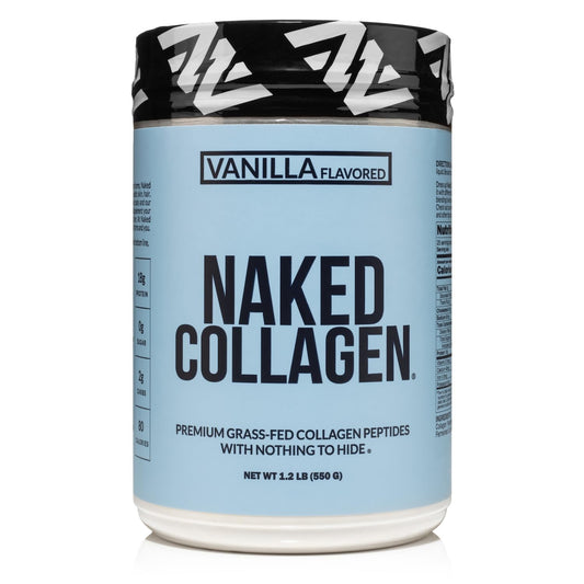 NAKED Vanilla Collagen bottle, ideal for morning coffee