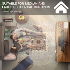 Namste large-room diffusion for up to 3,000 sq ft coverage.